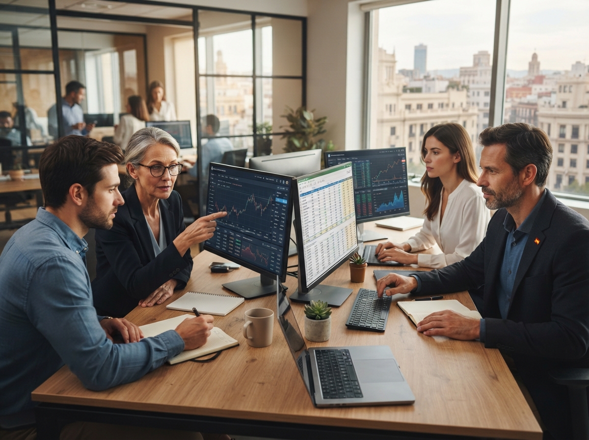 Inversión Racional: equipo técnico revisando modelos predictivos
